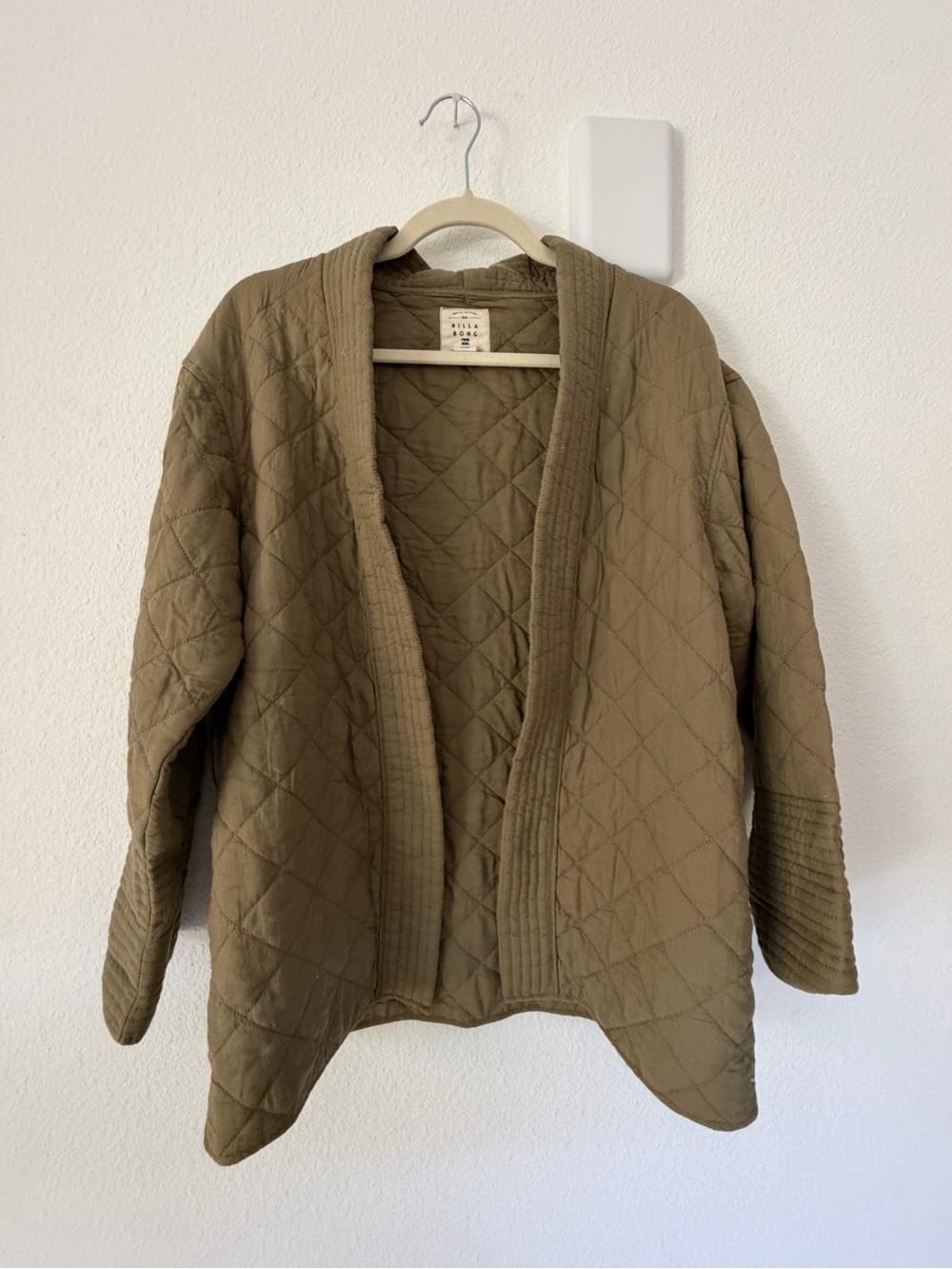 Billabong Olive Quilted Utility Jacket
